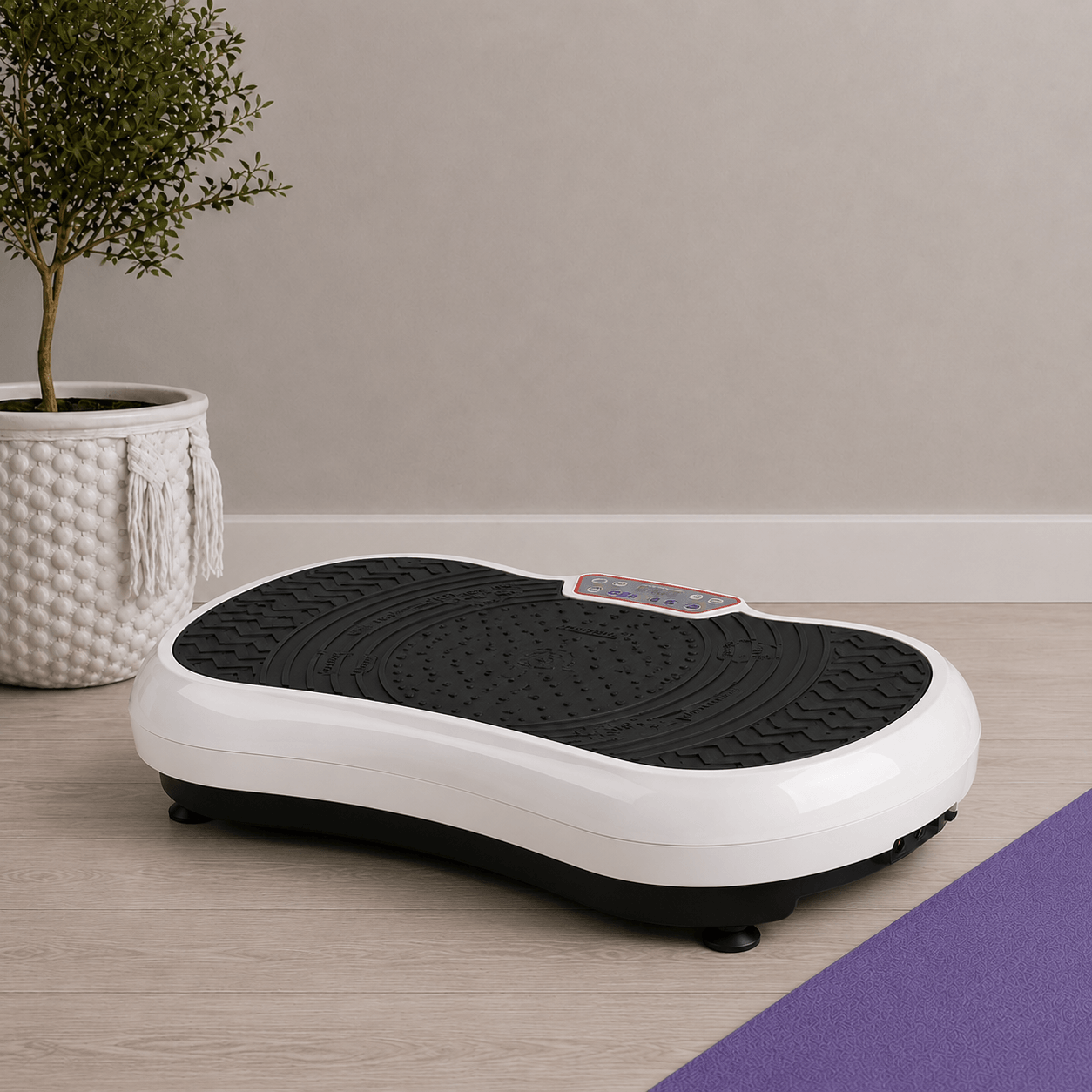 StepTone Vibration Plate in White