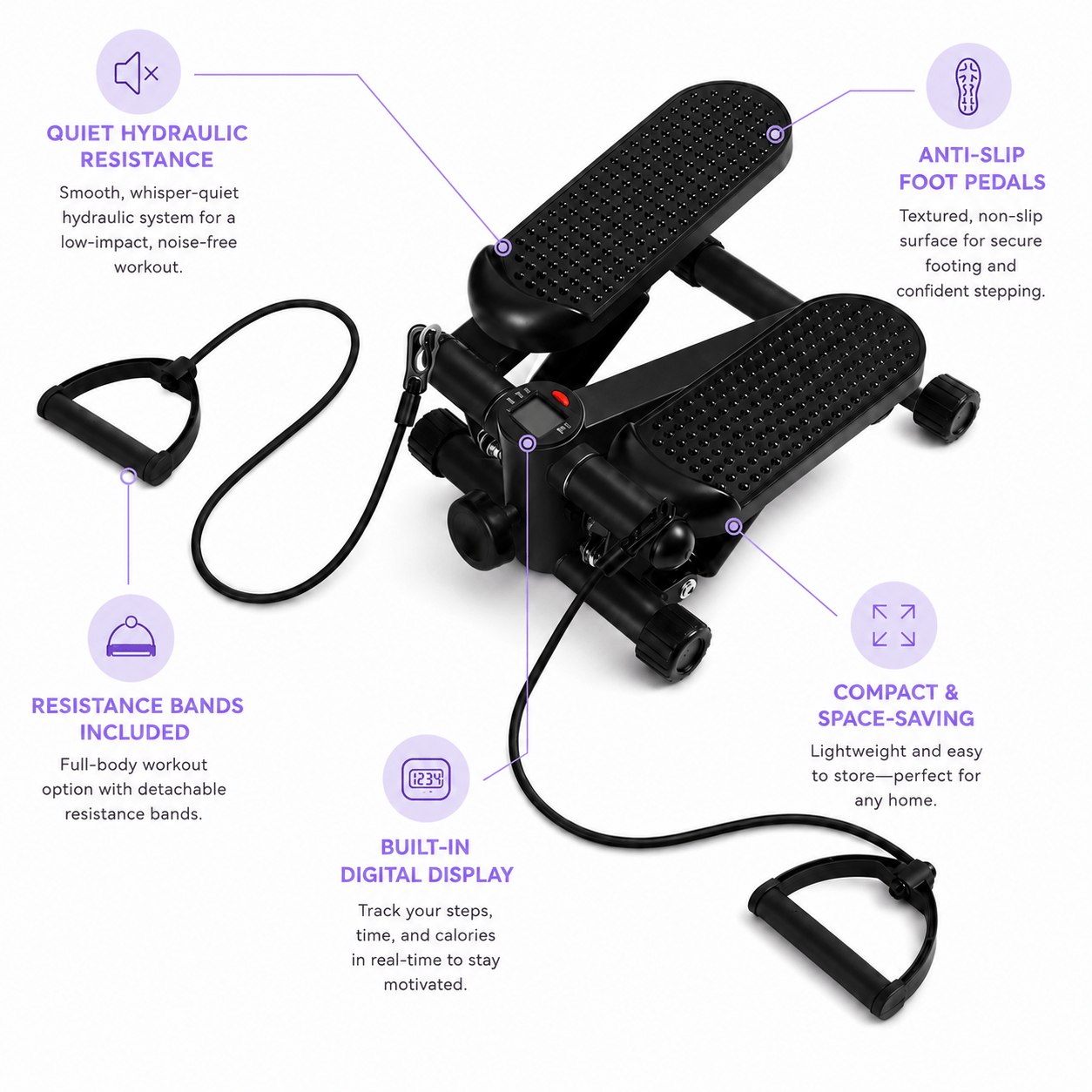 StepTone Mini Stepper Black