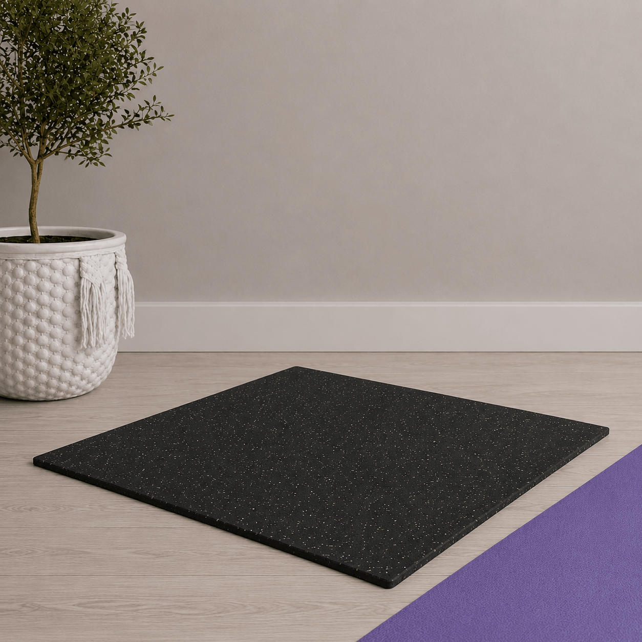 StepTone rubber gym mat on a timber floor