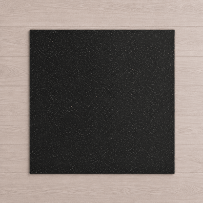Top down view of the 1m by 1m StepTone rubber gym mat